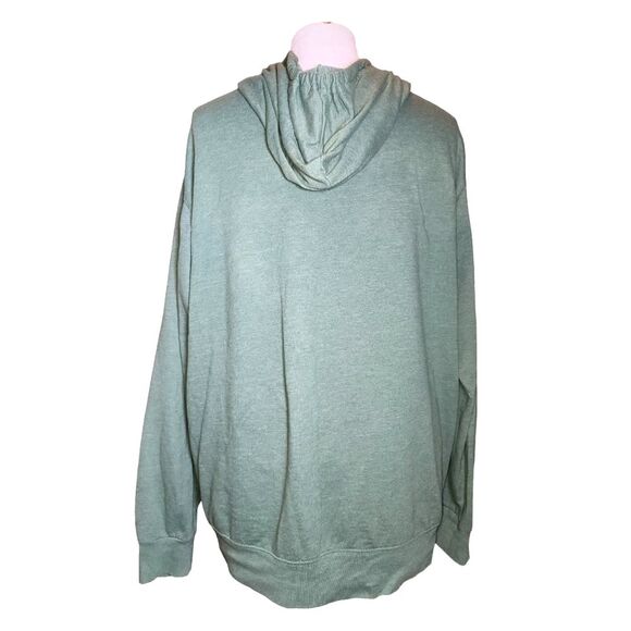 Looney Tunes Green & Yellow Graphic Print Kangaroo Pocket Hoodie Size XL - Picture 5 of 10